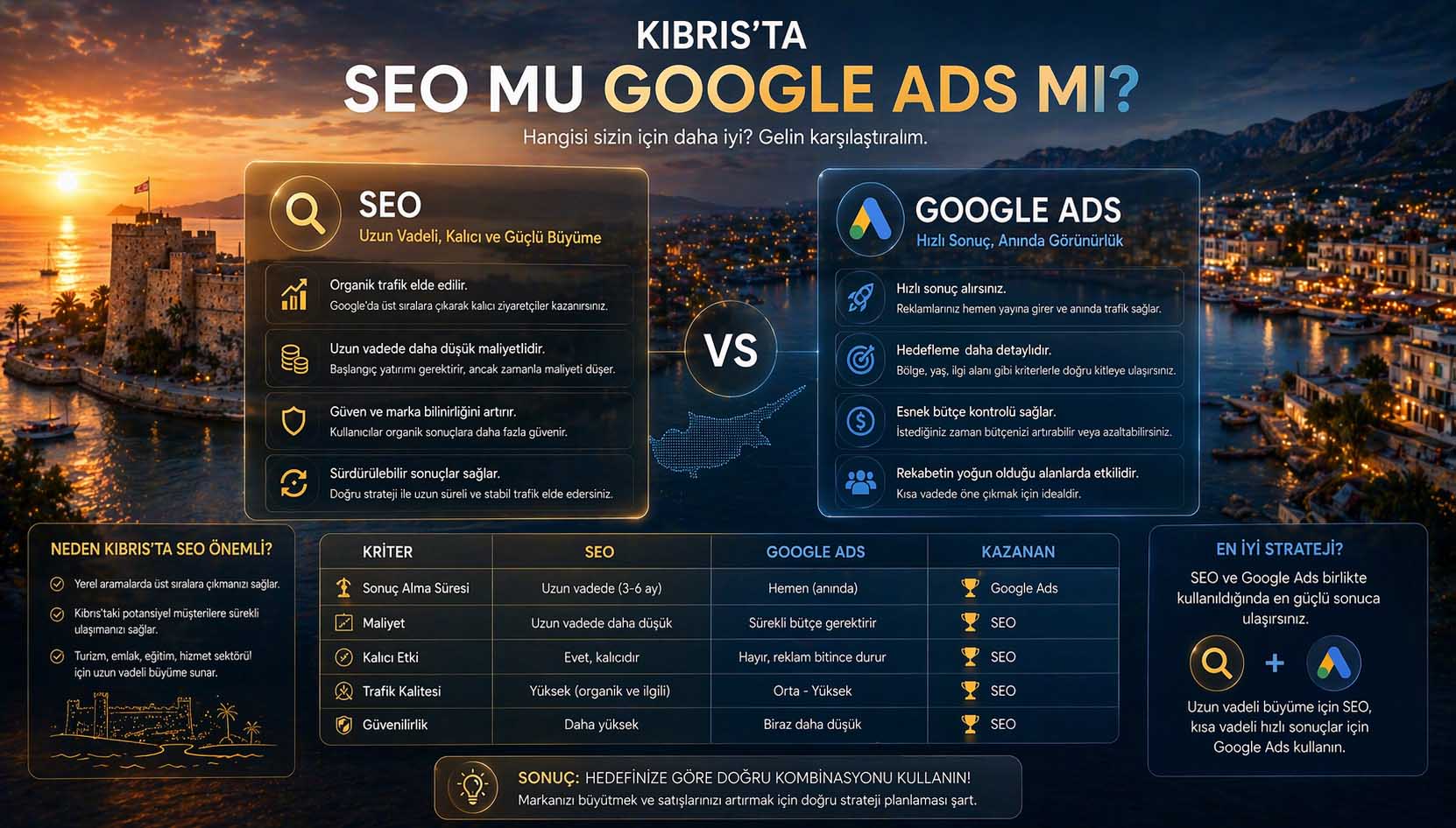 Kıbrıs'ta SEO mu yoksa Google Ads mi
