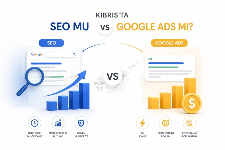 Kıbrıs’ta SEO mu Google Ads mi, arasındaki farklar, avantajları ve maliyetleri