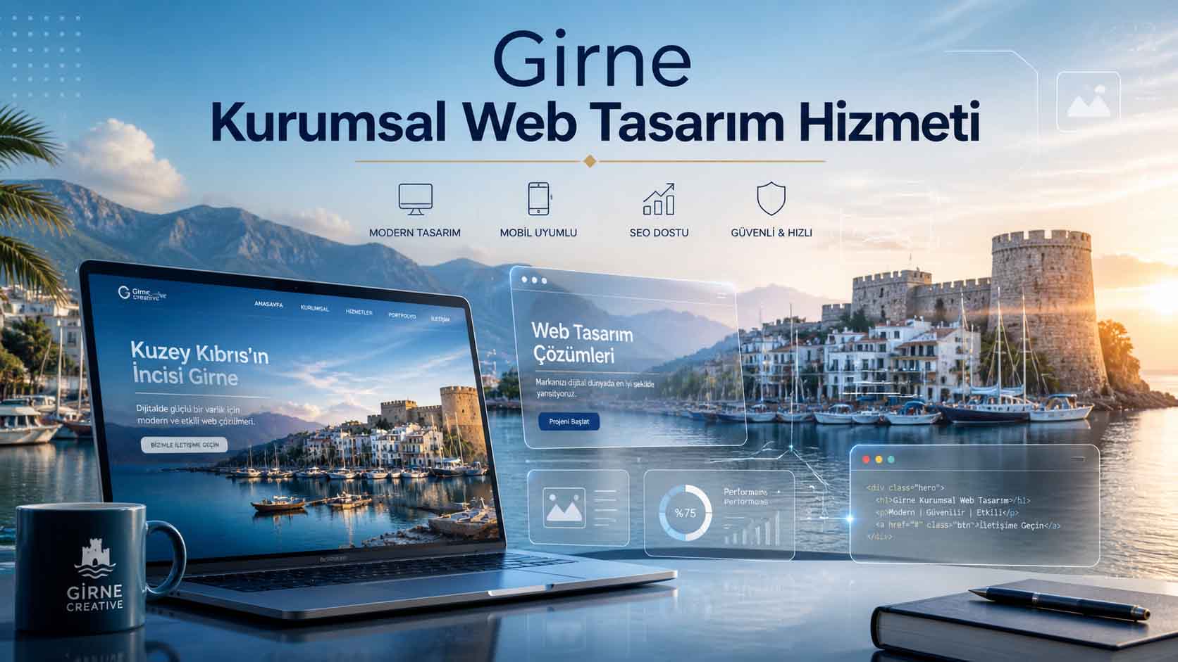Girne'de kurumsal web tasarım hizmeti veren uzman ekip