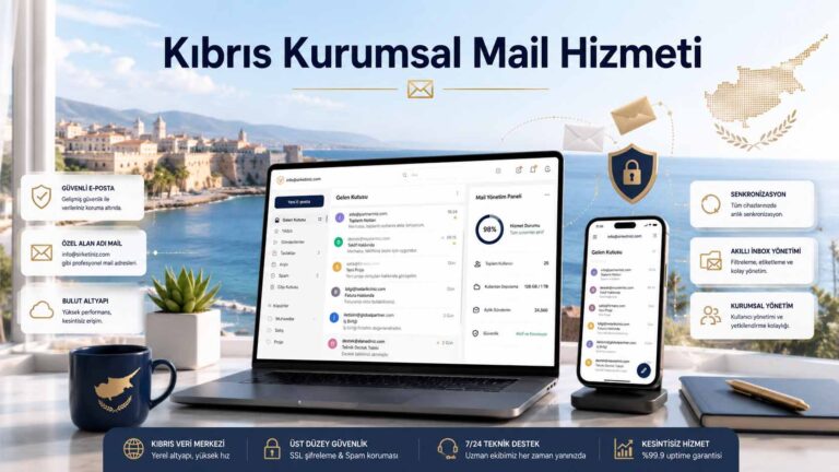 Kıbrıs Kurumsal Mail Hizmeti - Profesyonel kurumsal e-posta (@firmaniz.com) çözümleri ve avantajları