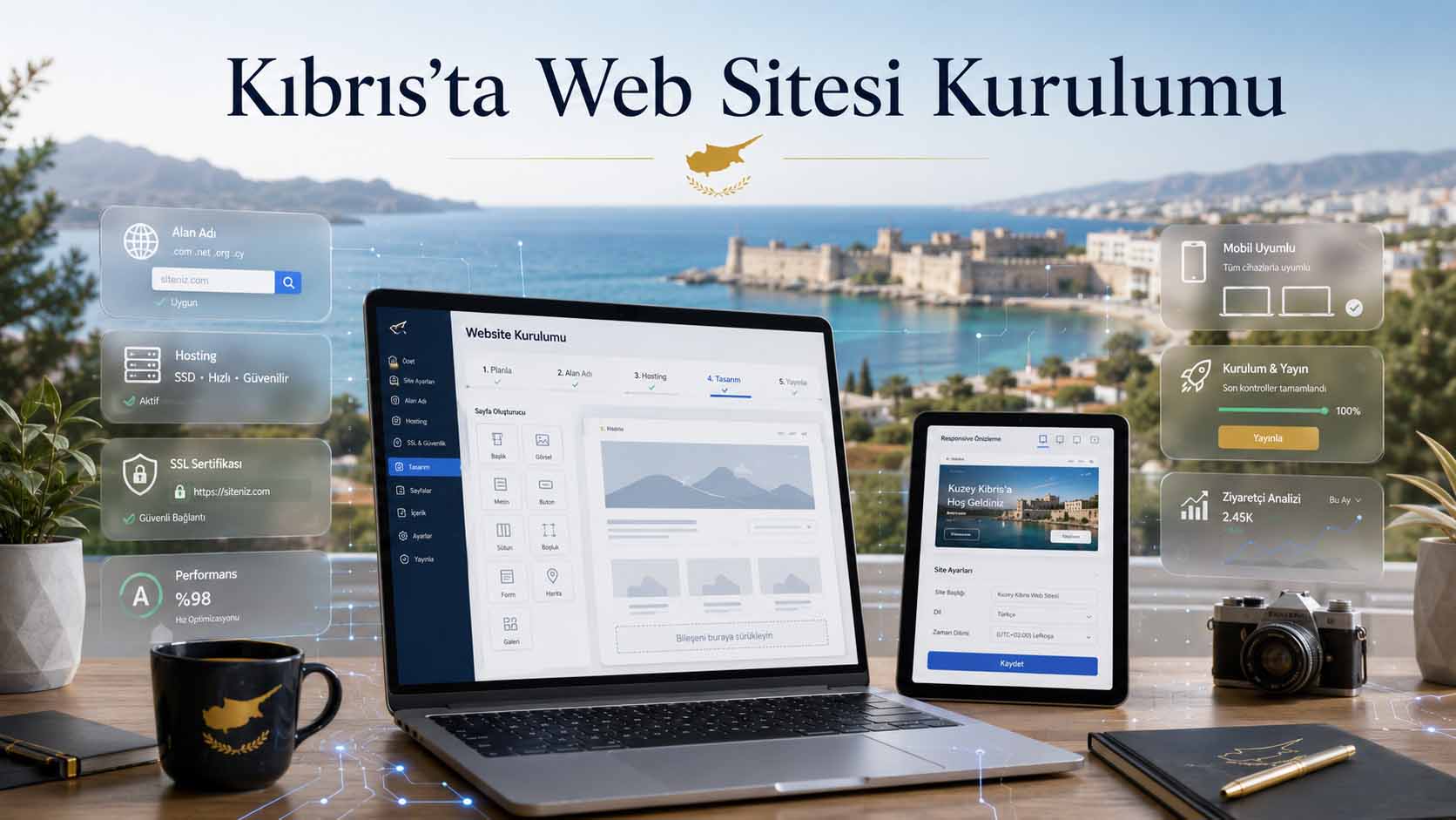 Kıbrıs’ta Web Sitesi Kurulumu - Lefkoşa, Gazimağusa ve Girne’de profesyonel web tasarım süreci
